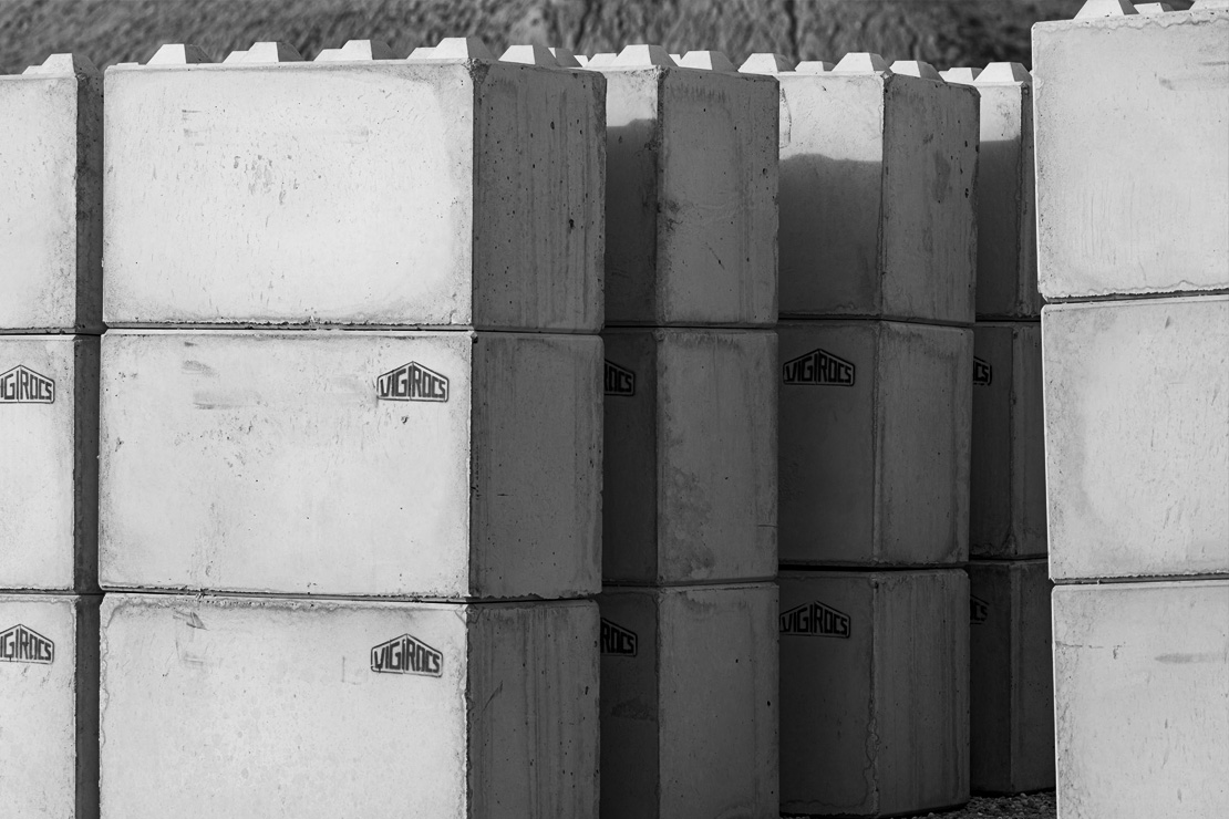 Mise en scène du bloc béton multi VIGIROCS